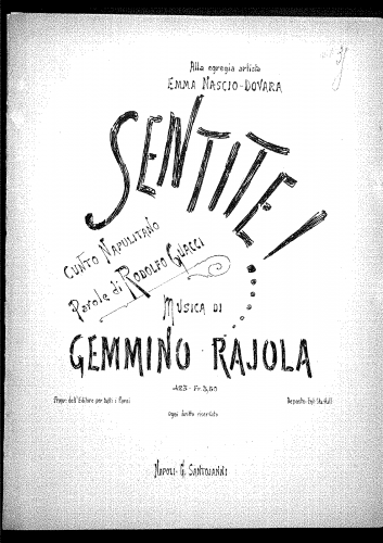 Rajola - Sentite! - Score