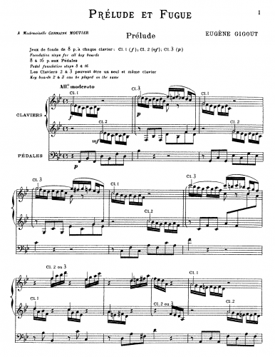 Gigout - 3 Pièces d'orgue - Score