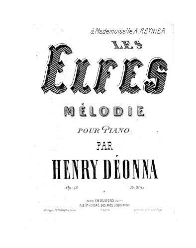 Déonna - Les elfes - Score