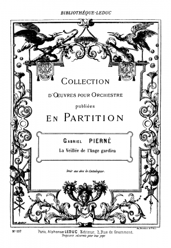 Pierné - Album pour mes petits amis - La Veillée de l'ange gardien (No. 3) For String Orchestra - Score
