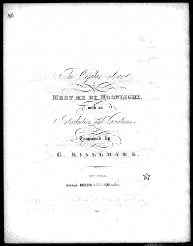 Kiallmark - Introduction and Variations on 'Meet Me By Moonlight' - Score