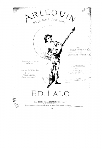 Lalo - Arlequin - Scores and Parts