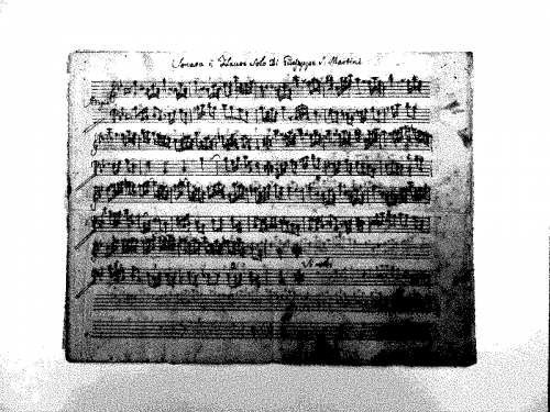 Sammartini - Recorder Sonata in B-flat major (3) - Incomplete Score