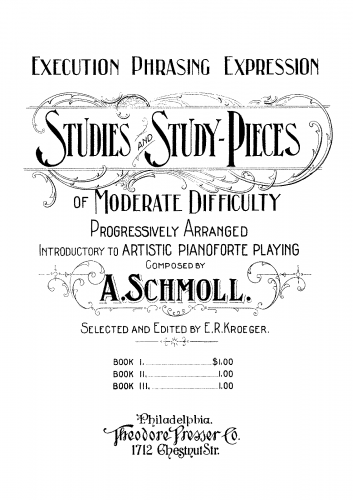 Schmoll - Studies and Study-Pieces of Moderate Difficulty - Book III