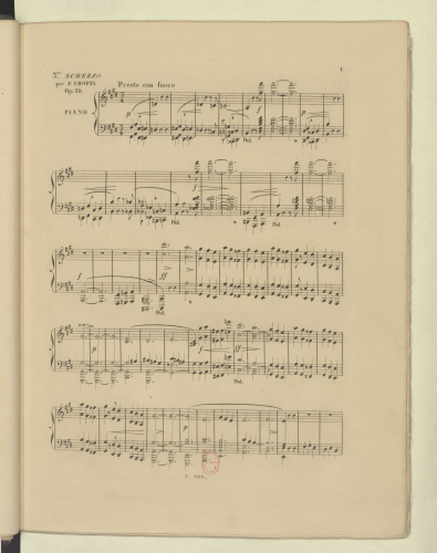 Chopin - Scherzo No. 3 - Piano Score - Score