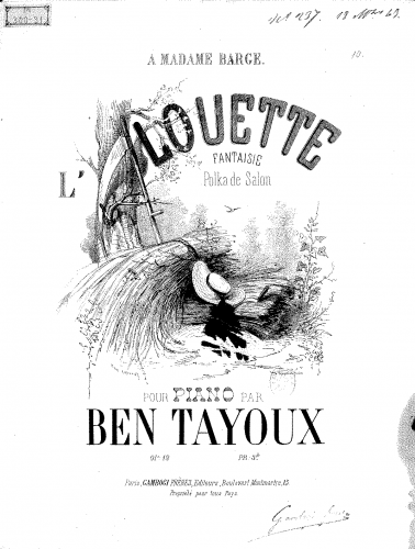 Bentayoux - L'alouette - Score