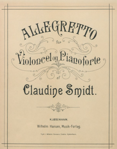 Smidt - Allegretto - Scores and Parts
