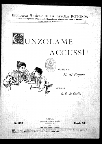 Di Capua - Cunzolame accussì! - Score