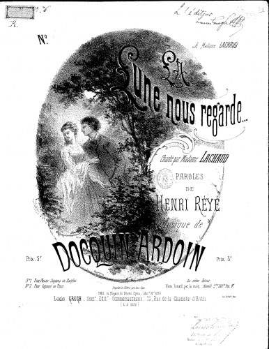 Docquin-Ardoin - La lune nous regarde - Score