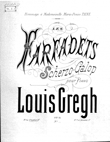 Gregh - Les farfadets - Score