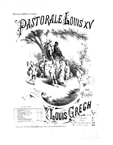 Gregh - Pastorale Louis XV - Score
