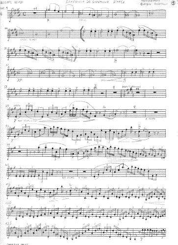 Verdi - Giovanna d'Arco - Sinfonia - Clarinet 1 (B♭, transposed)