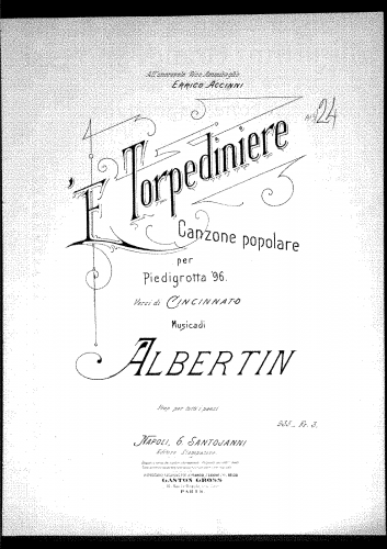 Albertin - 'E torpediniere - Score
