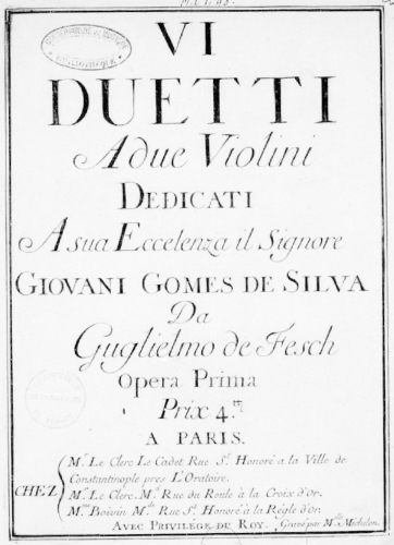 Fesch - 6 Duetti, Op. 1