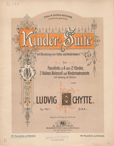 Schytte - Kinder-Suite - Scores and Parts