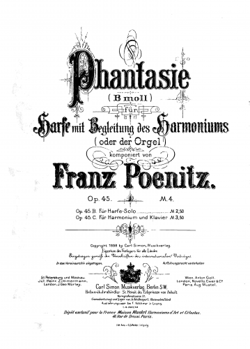Poenitz - Phantasie, Op. 45