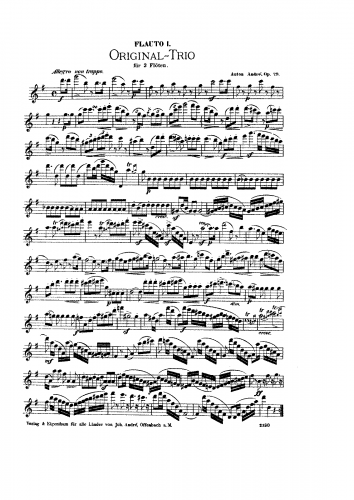 André - Flute Trio in G major, Op. 29