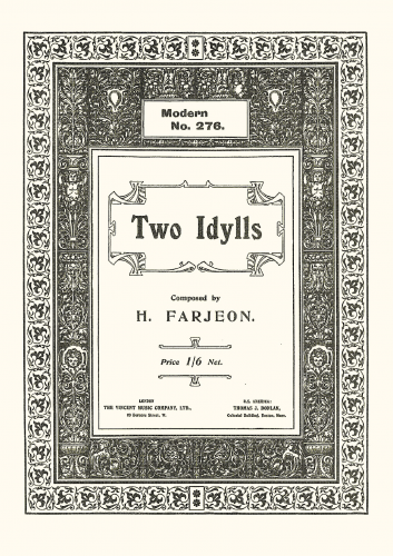 Farjeon - 2 Idylls, Op. 28 - Score
