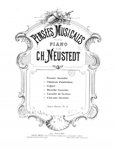 Neustedt - Pavane favorite - Score