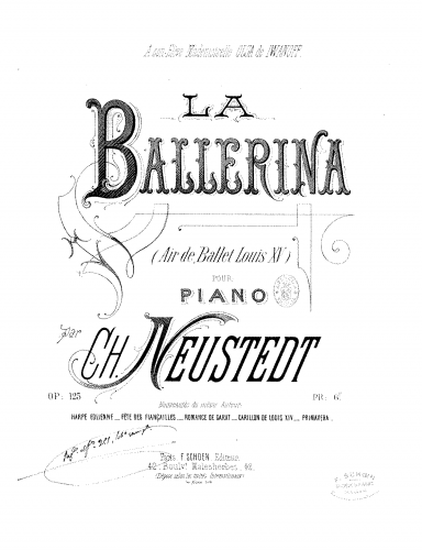 Neustedt - La ballerina - Score