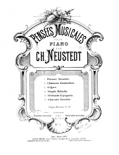 Neustedt - Simple mélodie - Score