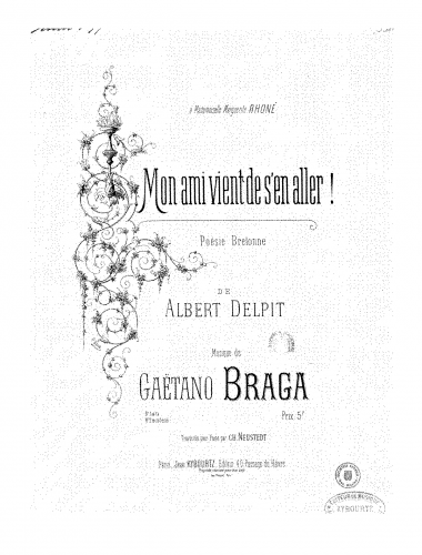 Braga - Mon ami vient de s'en aller! - Score