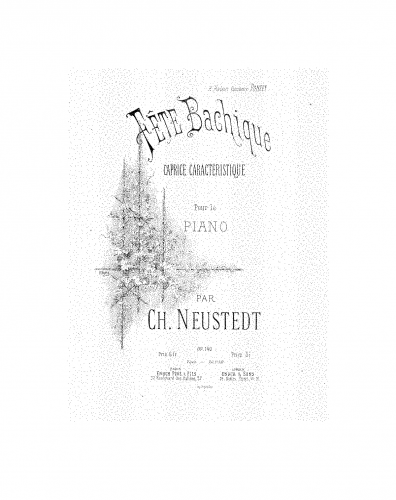 Neustedt - Fête bachique - Score