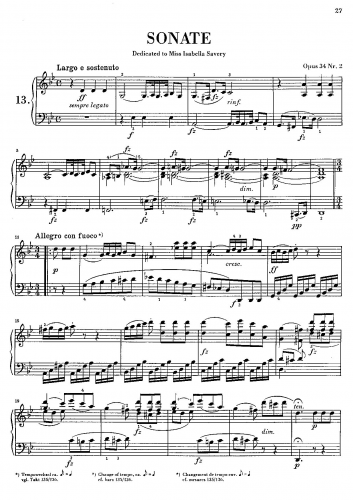 Clementi - 2 Piano Sonatas and 2 Capriccios - Sonata No. 2 (Monochrome)