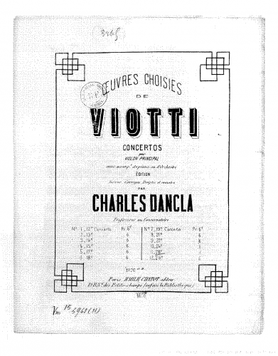 Viotti - Violin Concerto No. 28 - Violin Solo