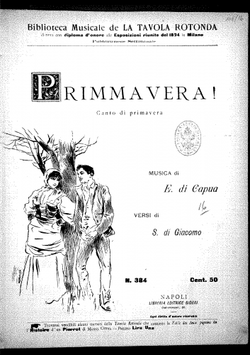 Di Capua - Primmavera! - Score