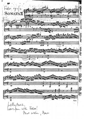 Fodor - Piano Sonata in F-sharp minor - Score