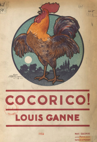 Ganne - Cocorico! - Vocal Score - Score