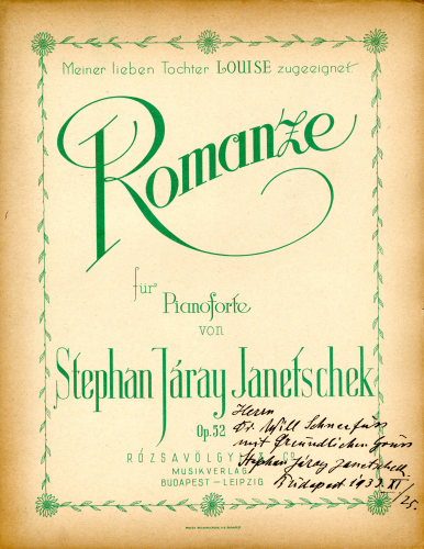 Járay-Janetschek - Romanze - Score