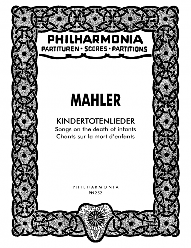 Mahler - Kindertotenlieder - Score
