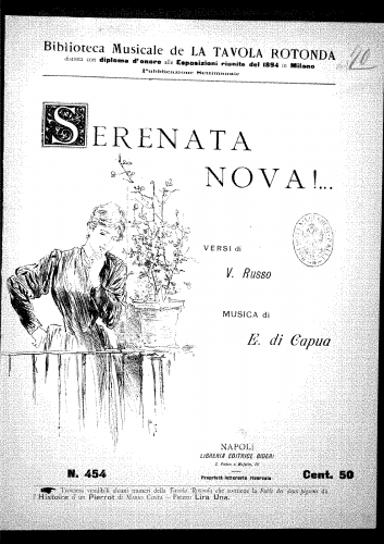 Di Capua - Serenata nova - Score