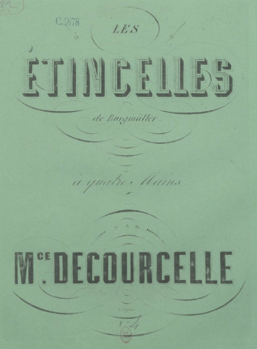 Burgmüller - Les étincelles, Op. 97 - For Piano 4 Hands (Decourcelle)