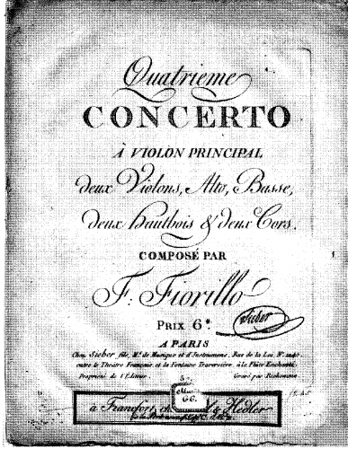 Fiorillo - Violin Concerto No. 4 in E-flat major