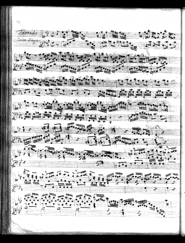 Benda - Fantasia in C minor - Score
