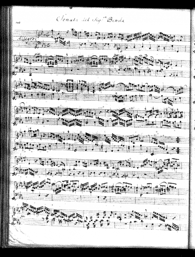 Benda - Harpsichord Sonata in C minor - Score