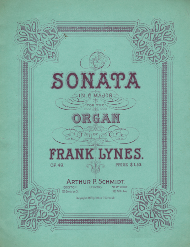 Lynes - Organ Sonata - Score