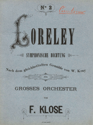 Klose - Sinfonische Dichtung - score
