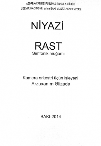Niyazi - Rast - Score