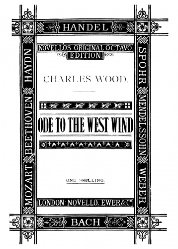 Wood - Ode to the West Wind - Vocal Score - Score