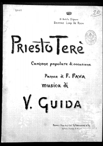 Guida - Priesto Terè - Score
