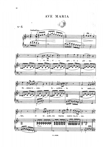 Rupès - Ave Maria - Score