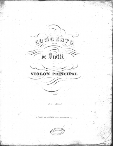 Viotti - Violin Concerto No. 13 - Violin solo