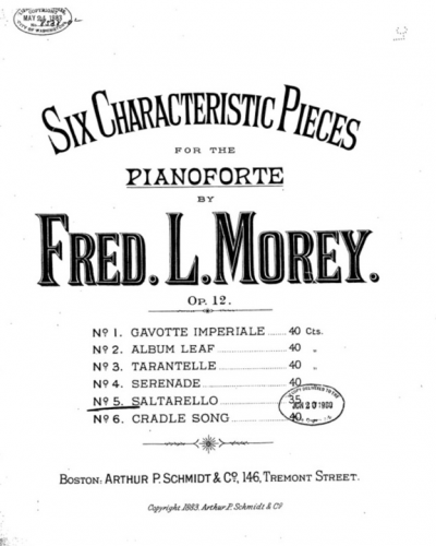 Morey - 6 Characteristic Pieces - Score