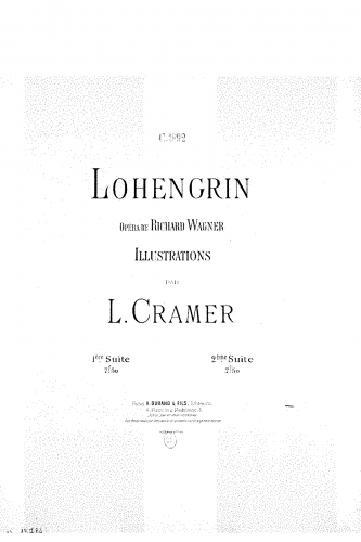 Cramer - Illustrations sur Lohengrin - Score