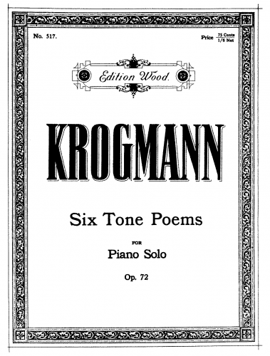 Krogmann - 6 Tone Poems - Score