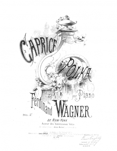 Wagner - Caprice-polka - Score